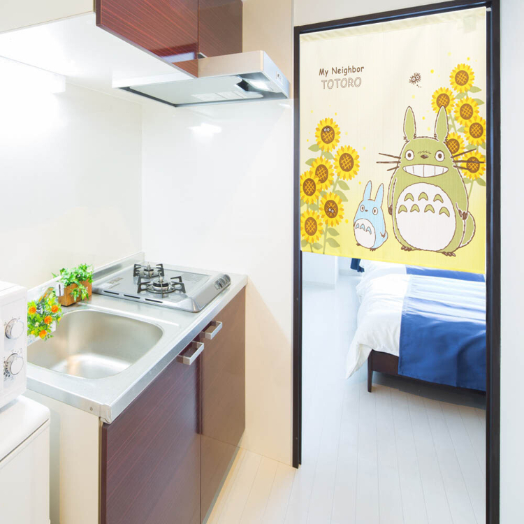 吉卜力龍貓短門簾 85×90cm 向日葵 #CM23SD-11232