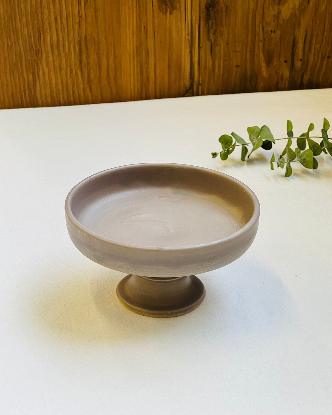 手工陶器 高台碗 窯變灰｜信樂燒 笹山裕昭