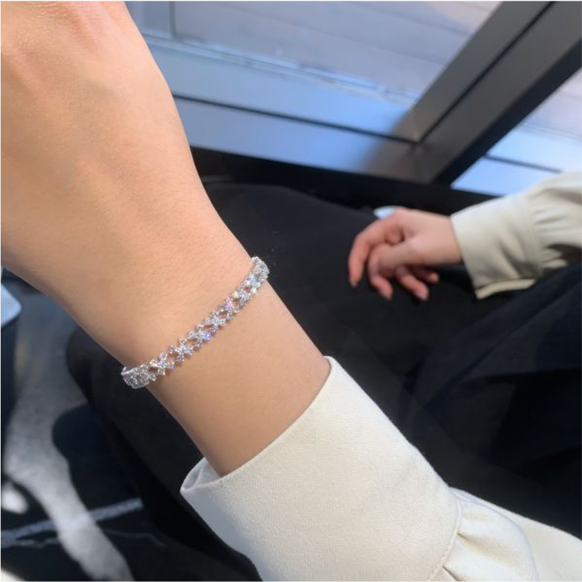 四葉草鑽石滿鑽手鍊