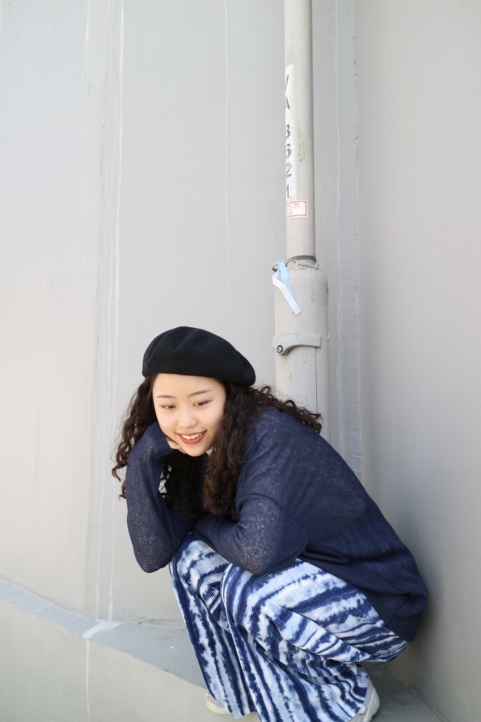 [4色入 ] 必入手薄身Oversize Top ( Navy)