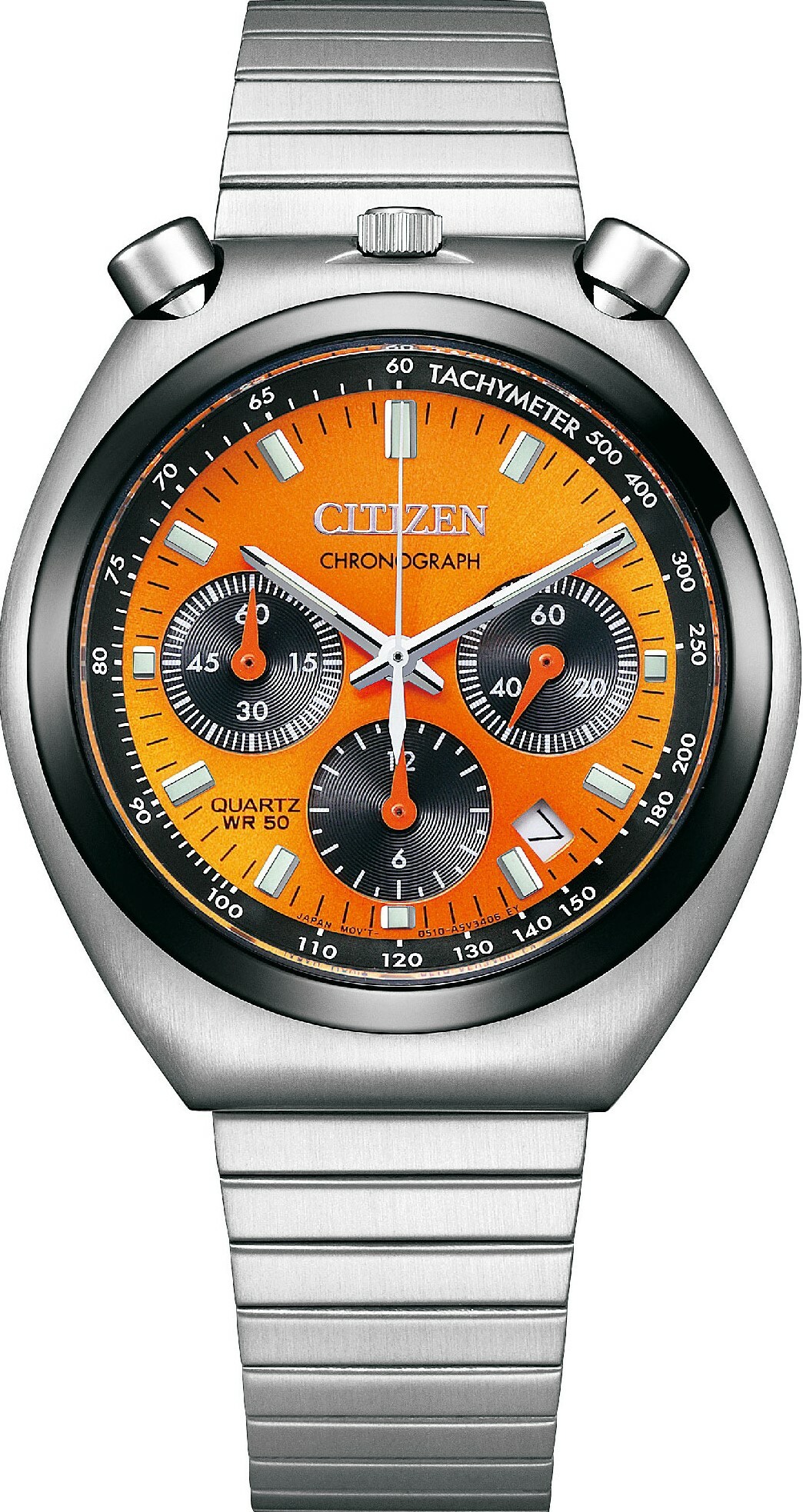 萬年鐘錶- Citizen 星辰錶限定款牛頭錶三眼計時不鏽鋼男錶AN3660-81X