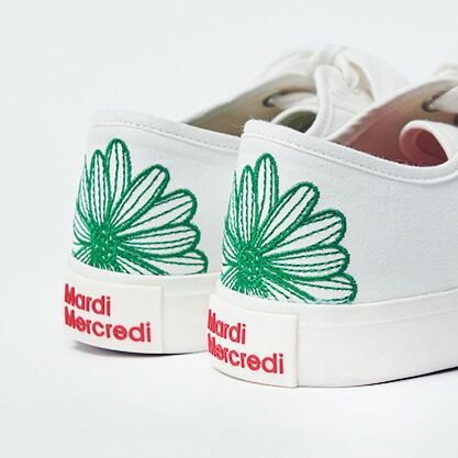 🇰🇷 MARDI MERCREDI Eclore Sneakers 小雛菊刺繡布鞋 (限時勁減!)
