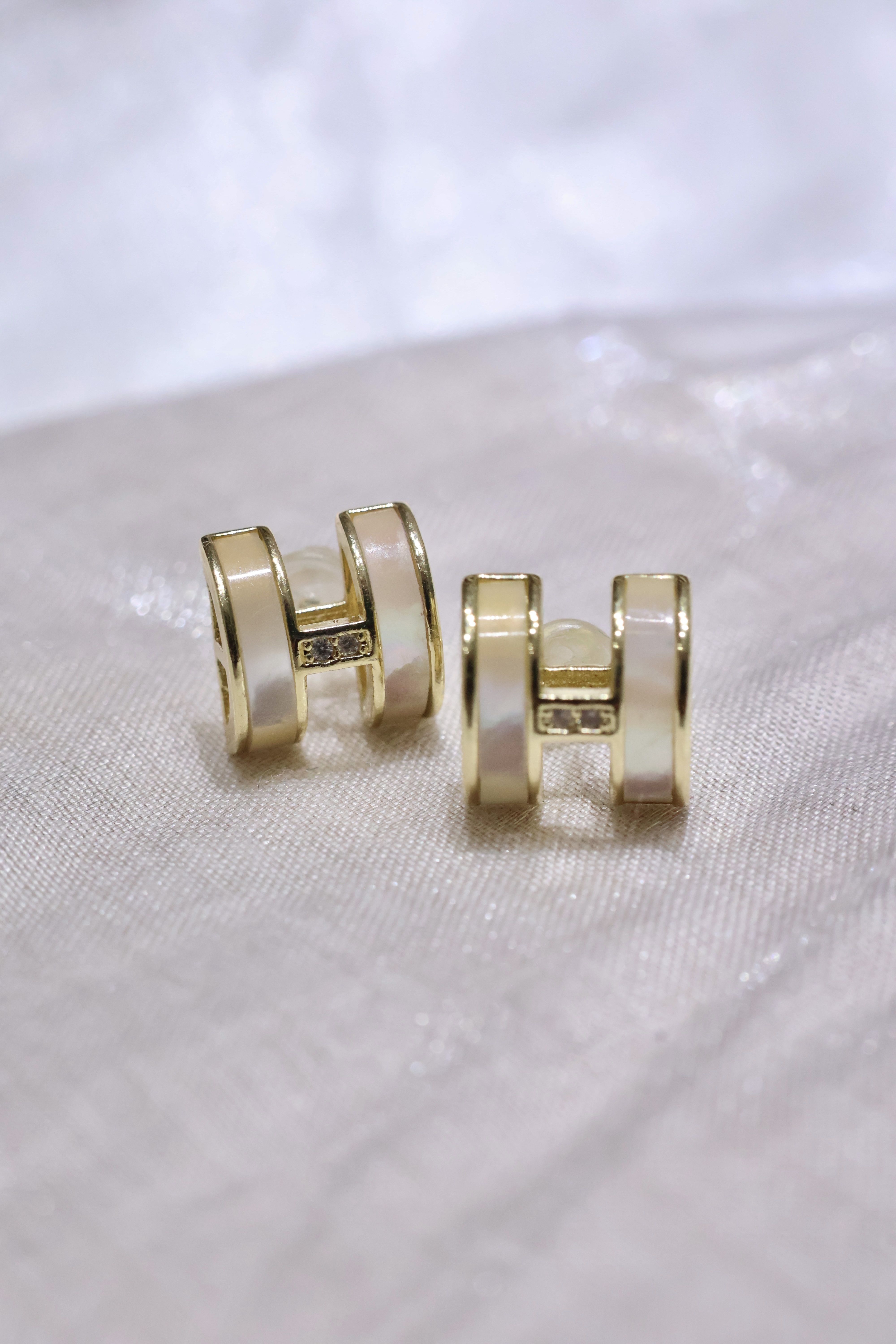 韓國ins高跟感Ｈ耳環🍿