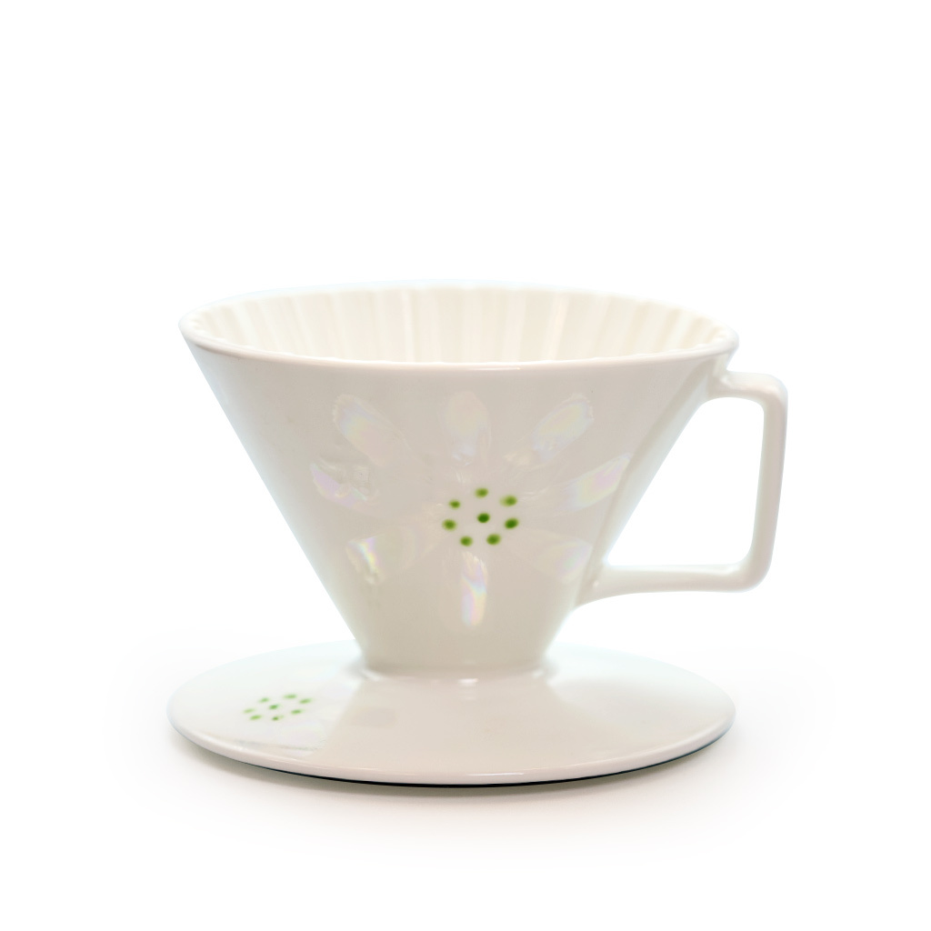 星芒濾杯 銀葉菊限定 骨瓷版 陶瓷濾杯 有田燒