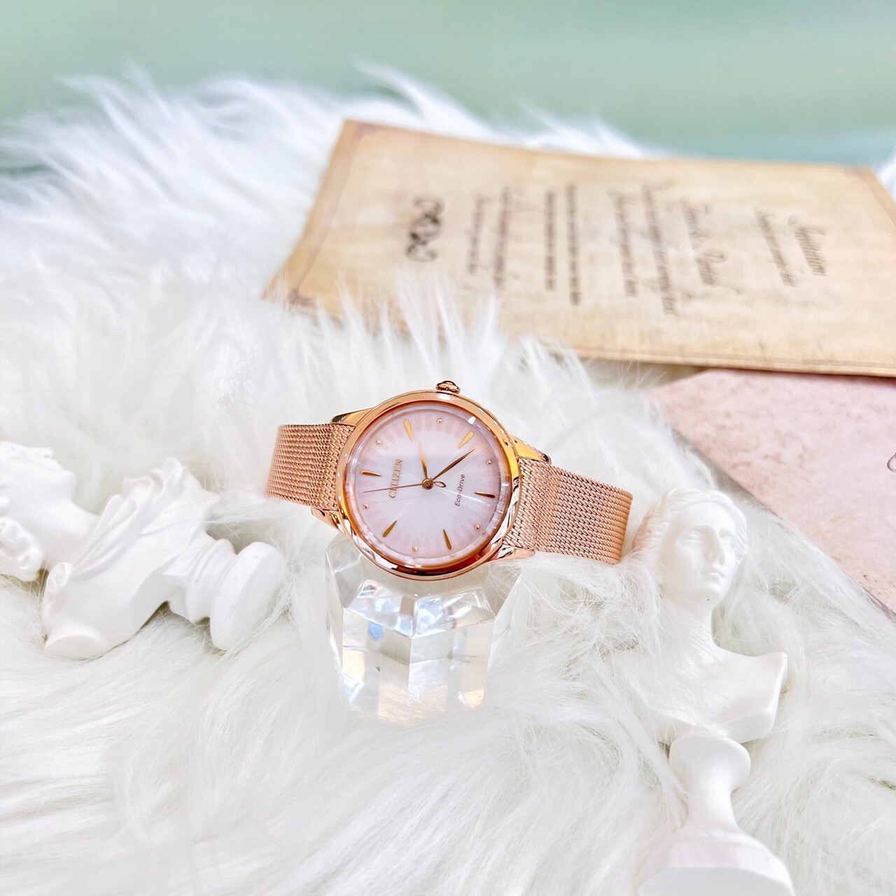 【CITIZEN 星辰】L系列-非洲菊 光動能氣質大三針米蘭帶女錶 EM0819-80X 32.5mm 現代鐘錶