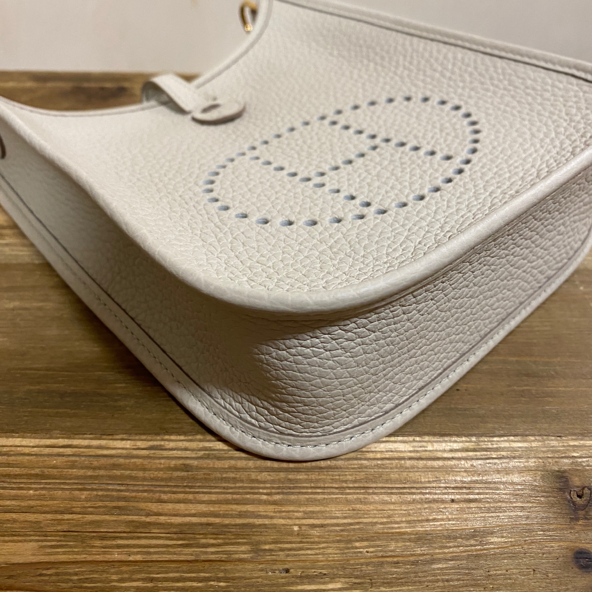 Hermès Mini Evelyne Beton GHW - Designer WishBags