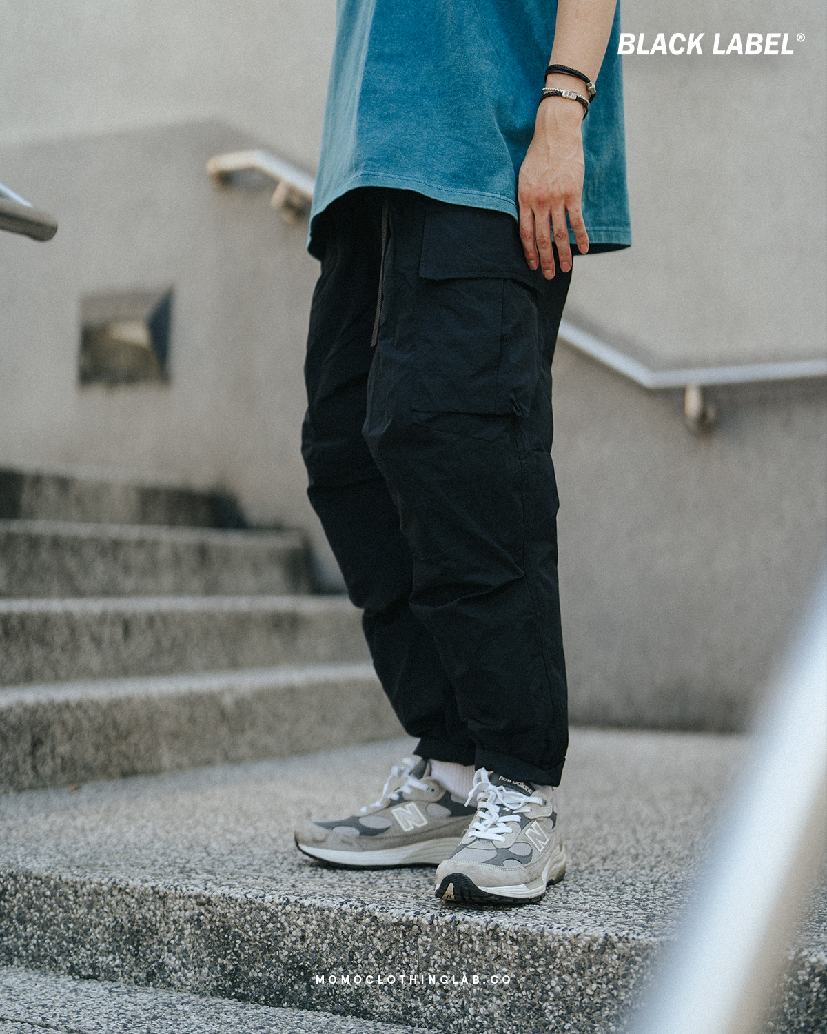 BLACK LABEL 立體裁度口袋工裝褲 3色 LBP27