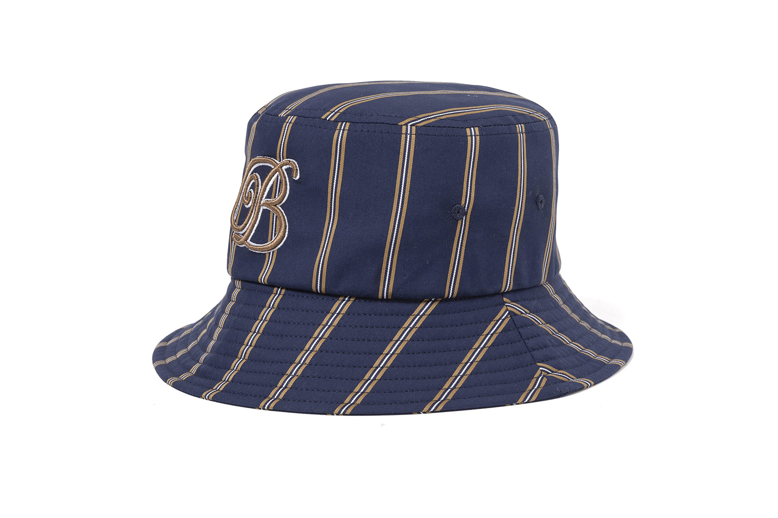 BlackEyePatch "B EMBLEM STRIPED BUCKET HAT"