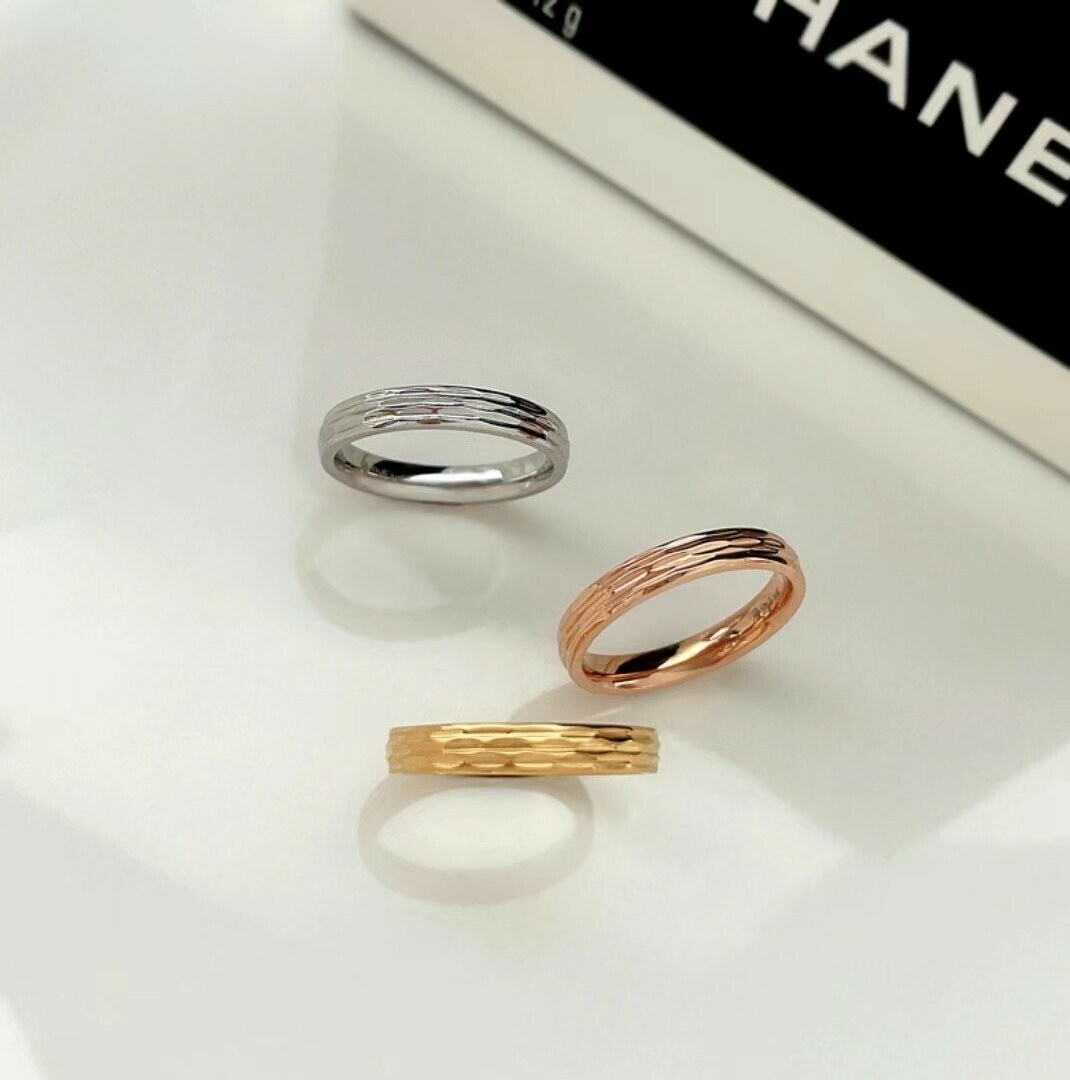 【鈦鋼】思想．切割素面鈦鋼戒指