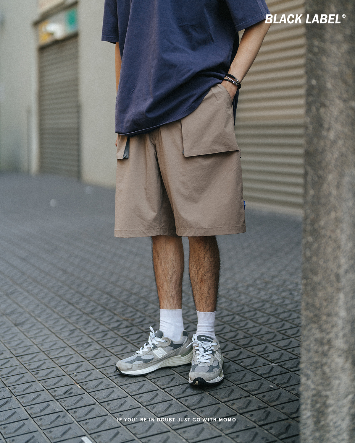 BLACK LABEL 機能口袋層工裝短褲 3色 LBB16