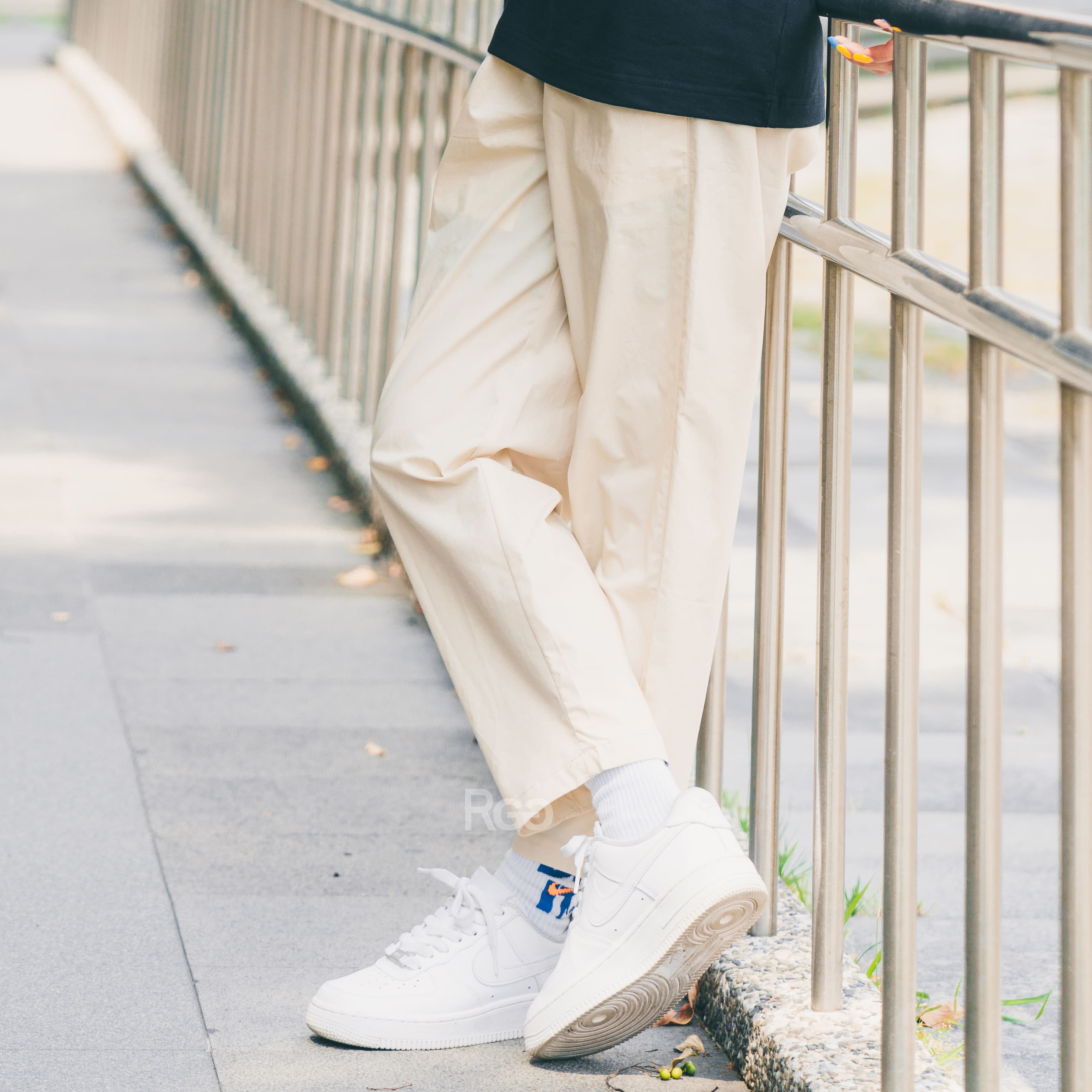 #116 素面工裝錐形休閒長褲