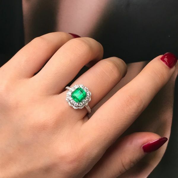 1.77ct 18k祖母綠戒指