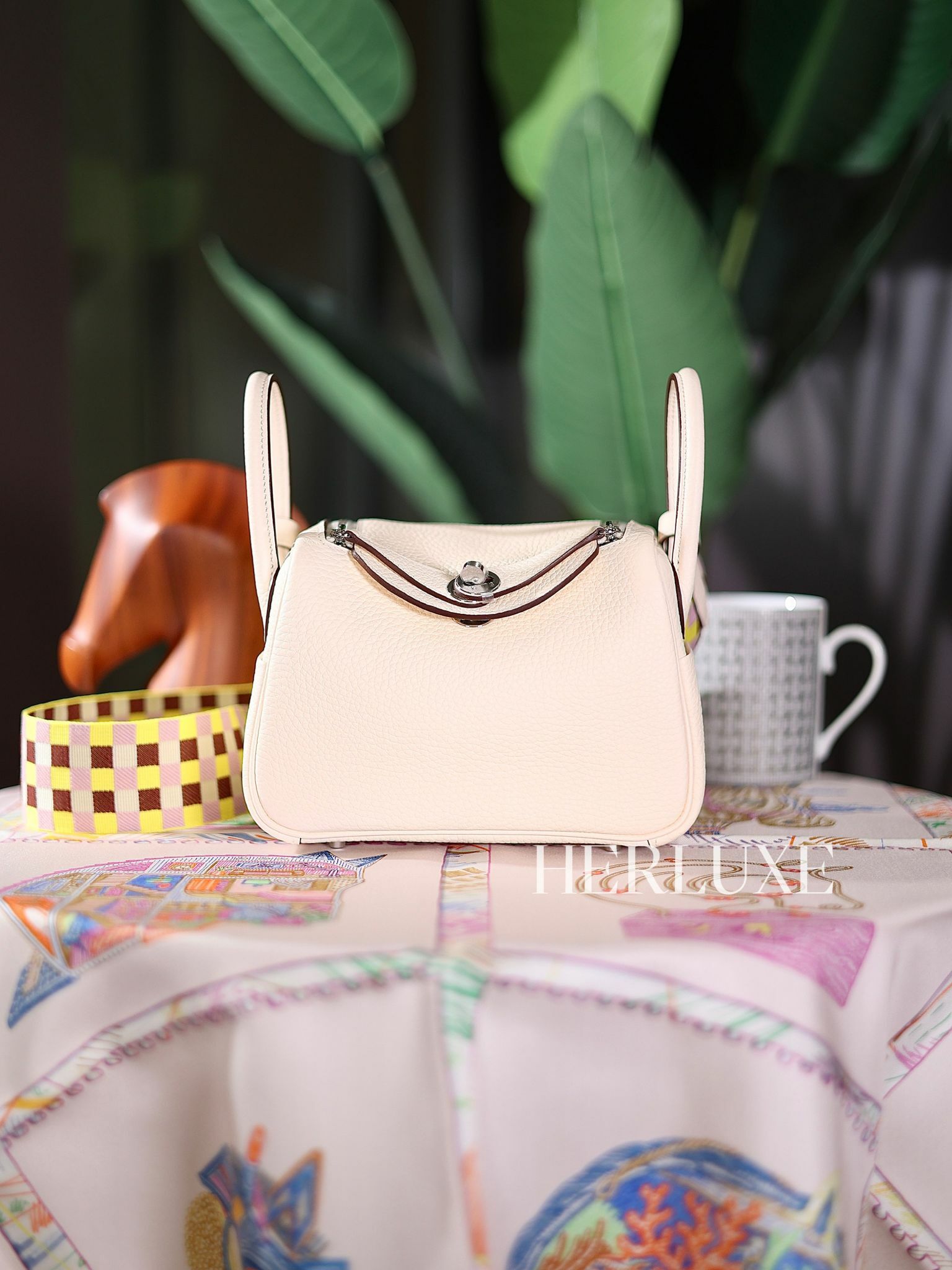 Lindy mini i2 nata/ sangle maxi quadrille ck tc B ( 編織帶 )