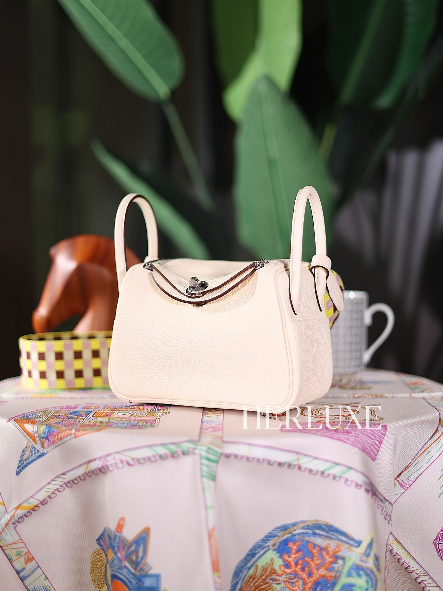 Lindy mini i2 nata/ sangle maxi quadrille ck tc B ( 編織帶 )