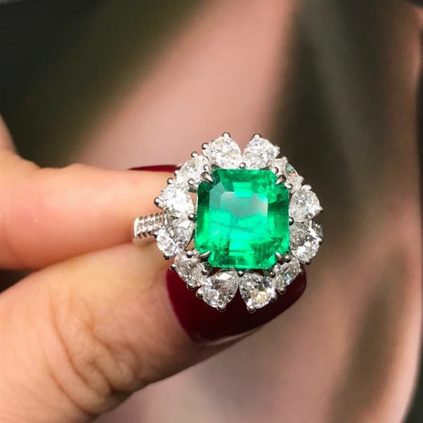 3.92ct 祖母綠戒指