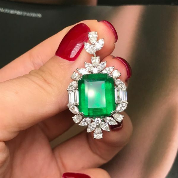 8.59ct 祖母綠吊墜