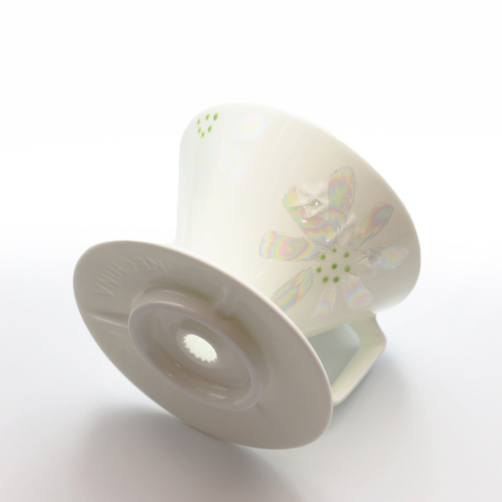 星芒濾杯 銀葉菊限定 骨瓷版 陶瓷濾杯 有田燒