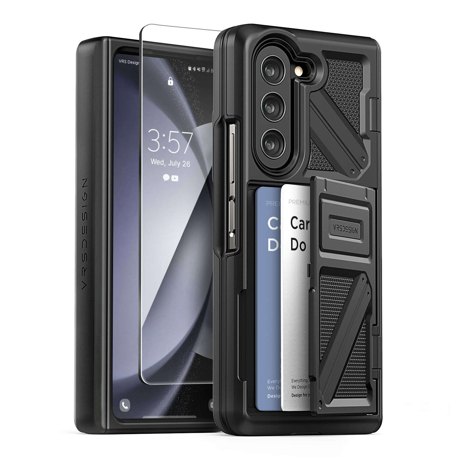 【Fold 5 現貨】[筆槽/普通 鉸鏈蓋] VRS Design - Terra Guard Ultimate Go - Galaxy Z Fold 5 / 4 S Pen Case 筆槽支架卡槽高度防撞鉸鏈保護手機殼