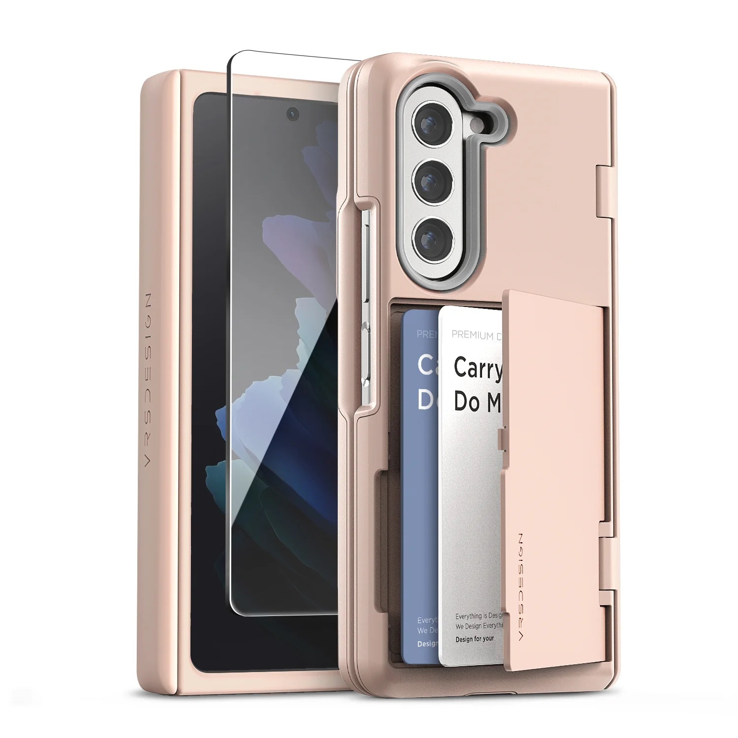 [筆槽/普通 鉸鏈蓋] VRS Design - Terra Guard Modern GO - Galaxy Z Fold 5 S Pen Case 筆槽支架卡槽高度防撞鉸鏈保護手機殼