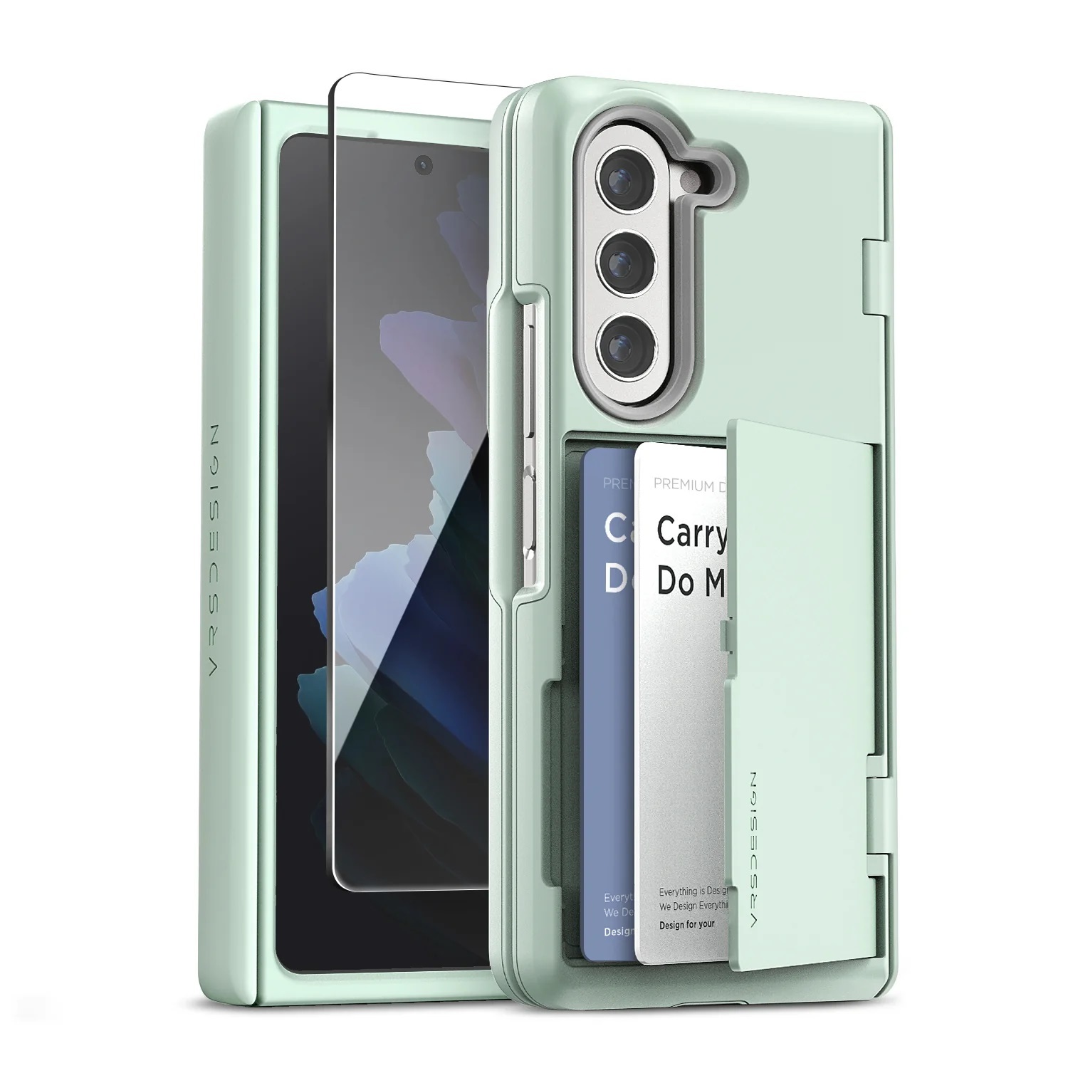 [筆槽/普通 鉸鏈蓋] VRS Design - Terra Guard Modern GO - Galaxy Z Fold 5 S Pen Case 筆槽支架卡槽高度防撞鉸鏈保護手機殼