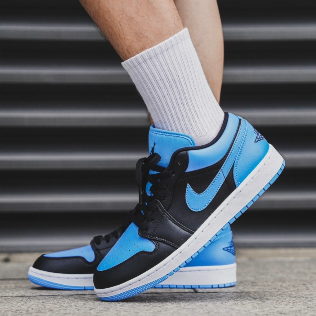 Nike Air Jordan 1 Low "University Blue" UNC 黑藍 大學藍 北卡藍 喬丹 低筒 籃球鞋 男鞋