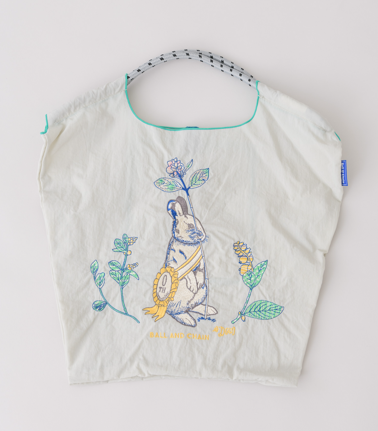 Ball & Chain D.rabbit 可摺疊刺繡兔子袋