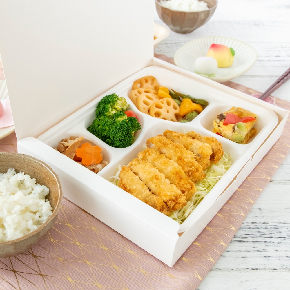 豪華便當盒 白色
