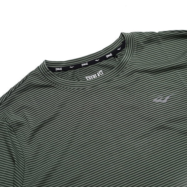 EVERLAST 短袖 短T 綠色 條紋 棉T 休閒 上衣 男 4021108770