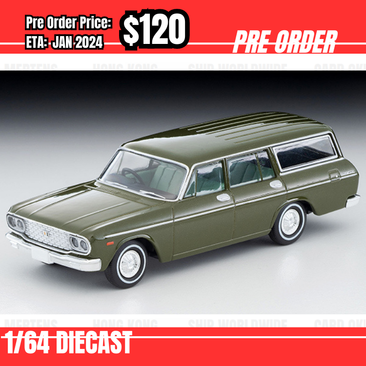 PO-$120 * Tomytec * 1:64 LV-N206A Toyopet Crown Custom 1966 Green [11/08]