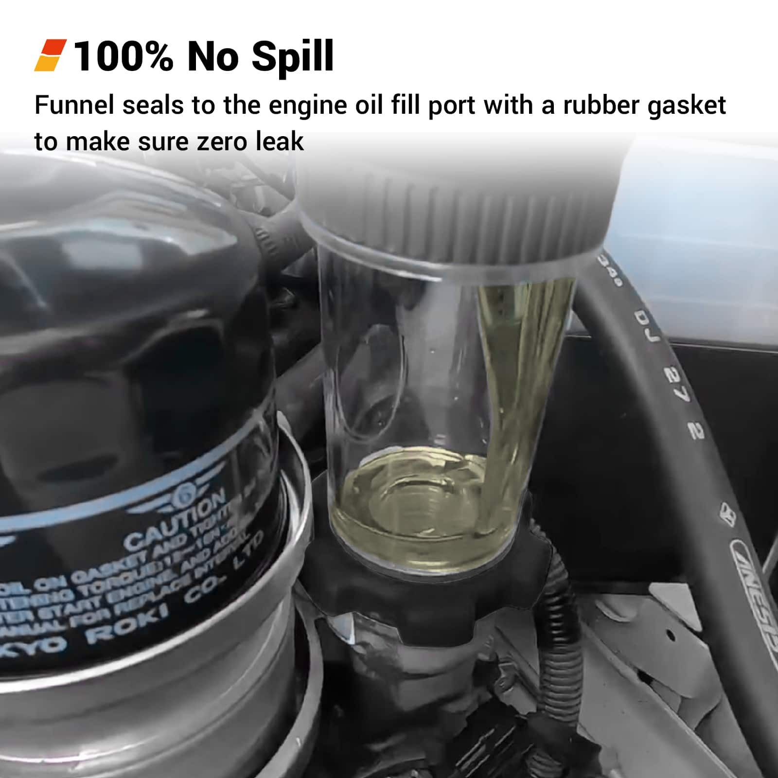 Universal Spill-Proof Screw on Funnel