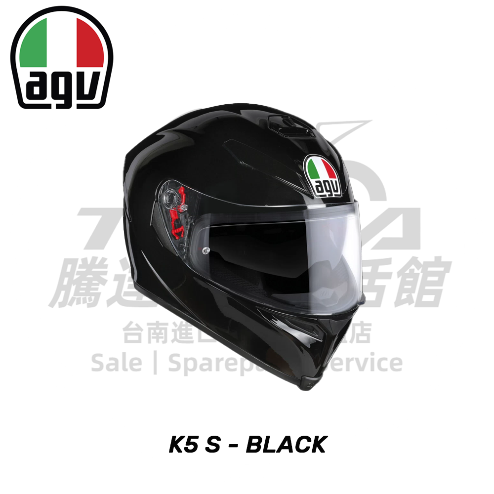 AGV K5 S 亮黑 全罩式安全帽