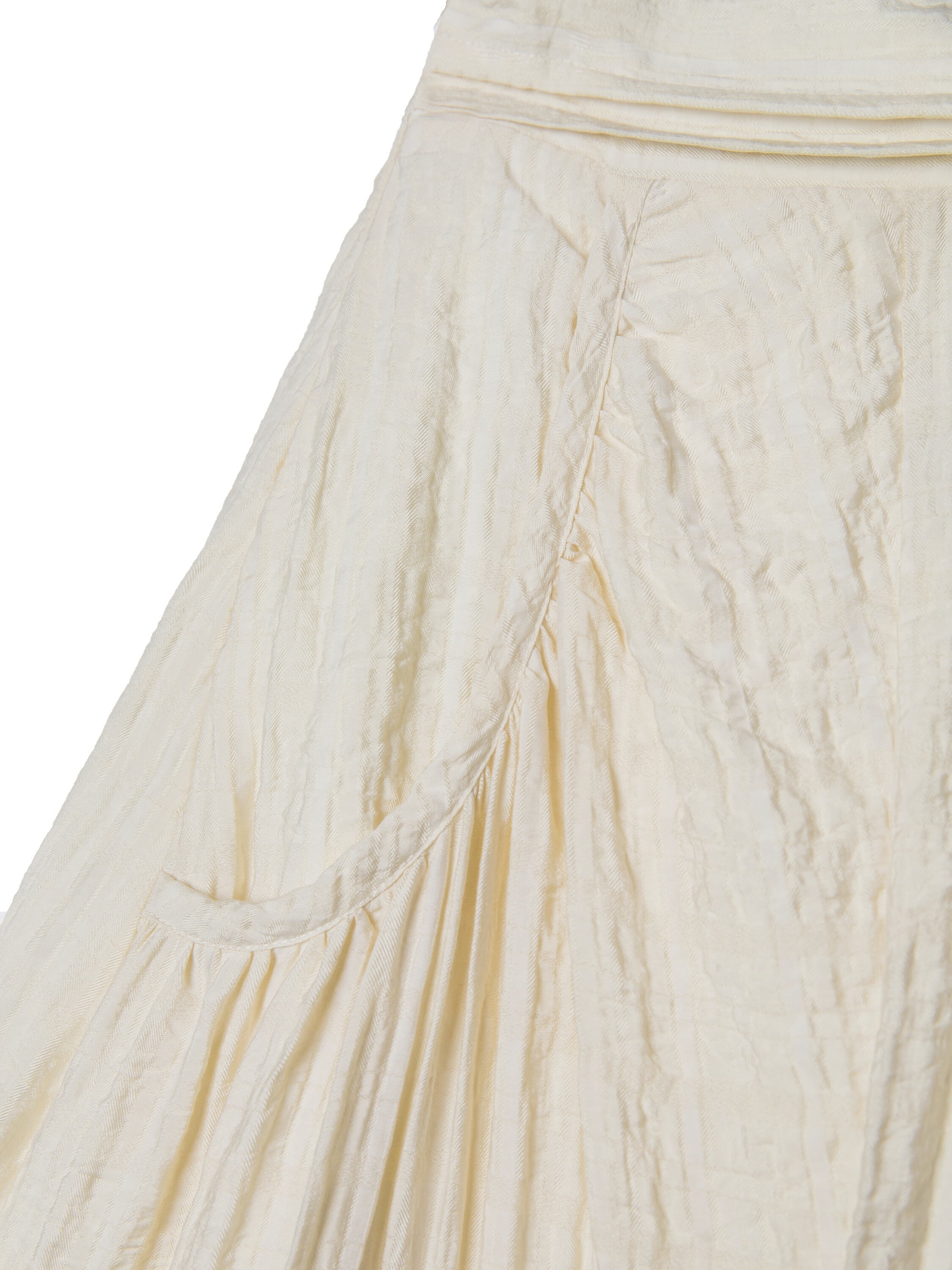 Asymmetric Patched Gathered Pocket Detail Skirt - K252Y