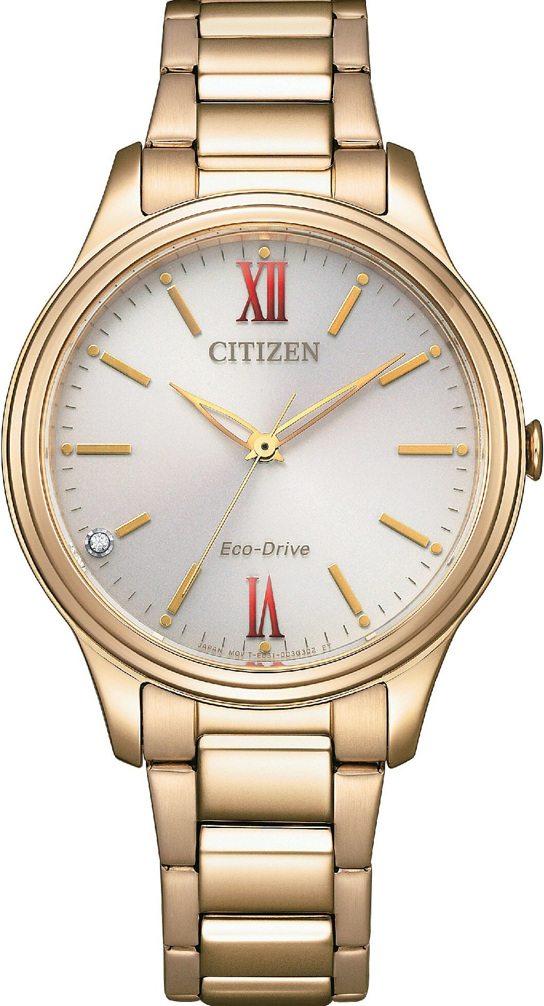 萬年鐘錶 - Citizen 星辰錶  光動能氣質款簡約女錶  EM0418-81X   錶徑 34MM
