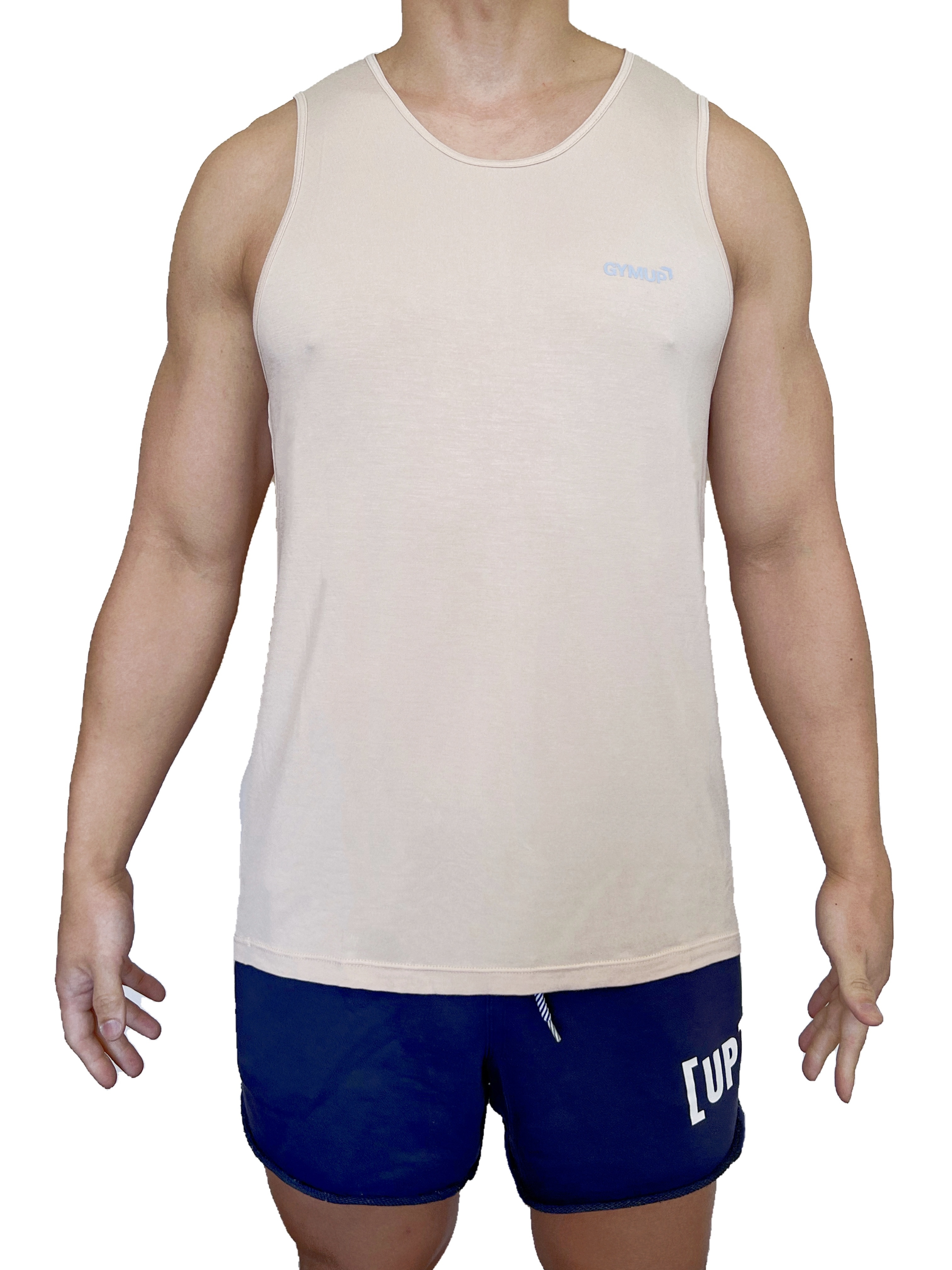 GYMUP 經典訓練背心 02 奶茶