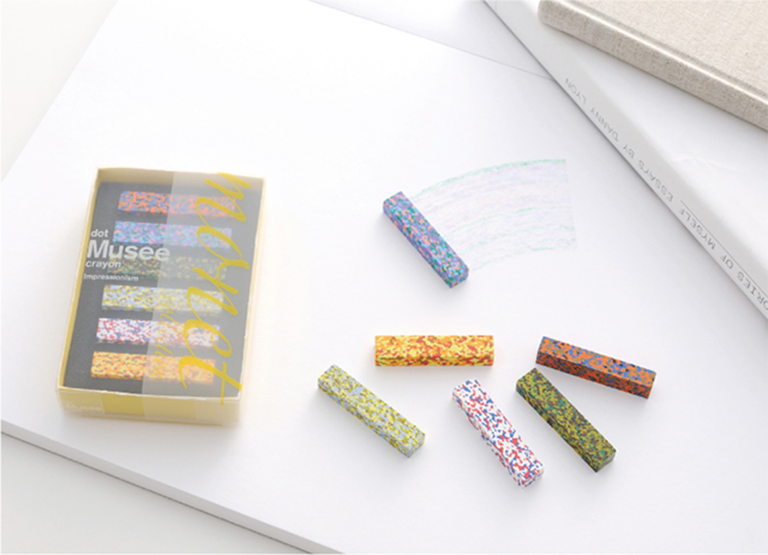 AOZORA Dot Musee Crayon 印象派風格蠟筆-莫內(6色)