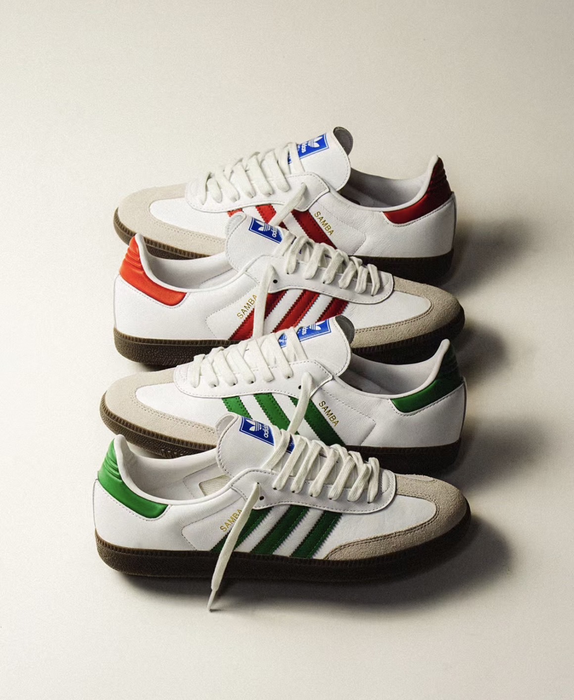 預購┃adidas SAMBA OG 皮革麂皮綠線紅線IG1025 IG1024