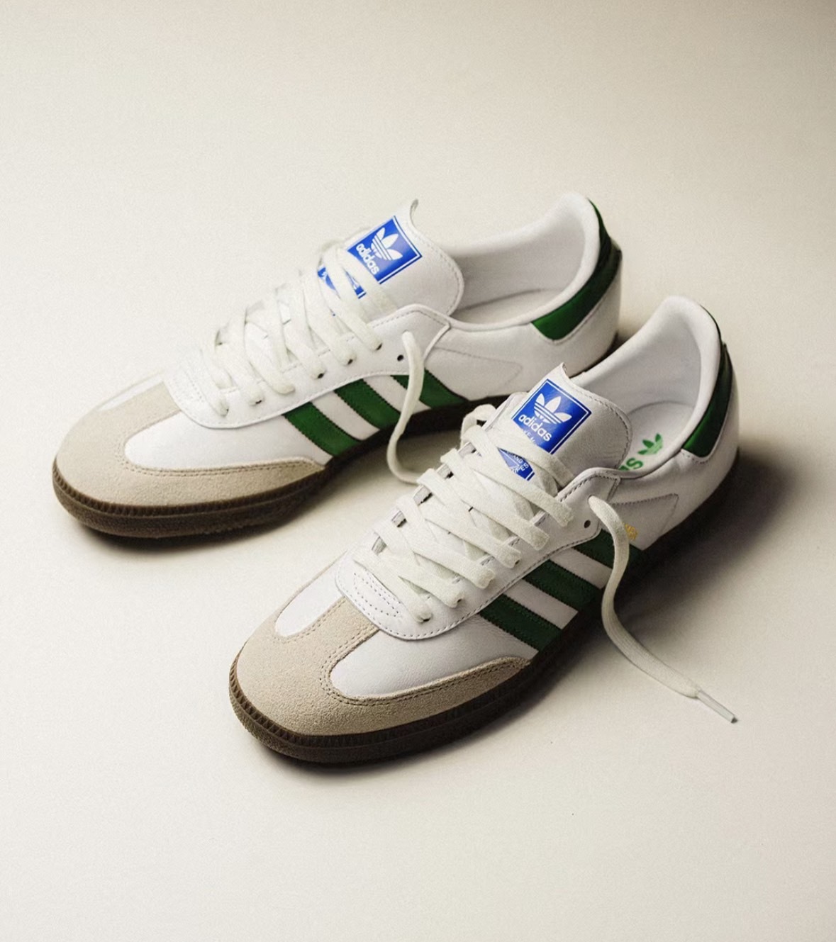 預購┃adidas SAMBA OG 皮革麂皮綠線紅線IG1025 IG1024