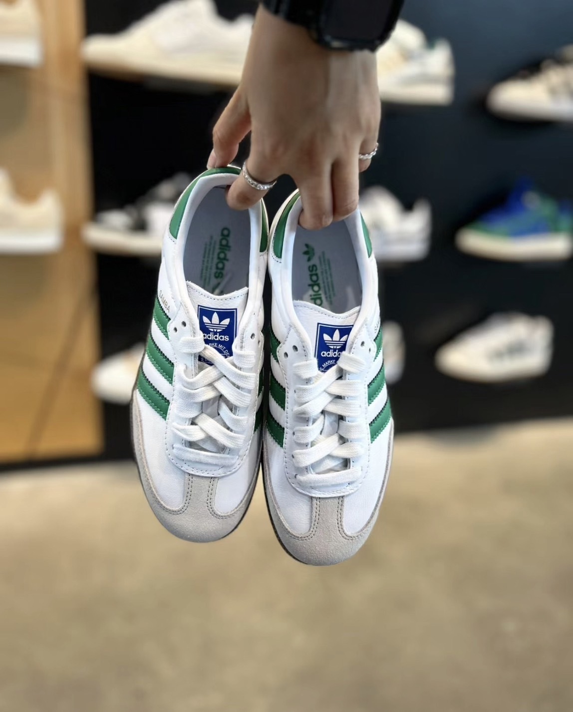 預購┃adidas SAMBA OG 皮革麂皮綠線紅線IG1025 IG1024