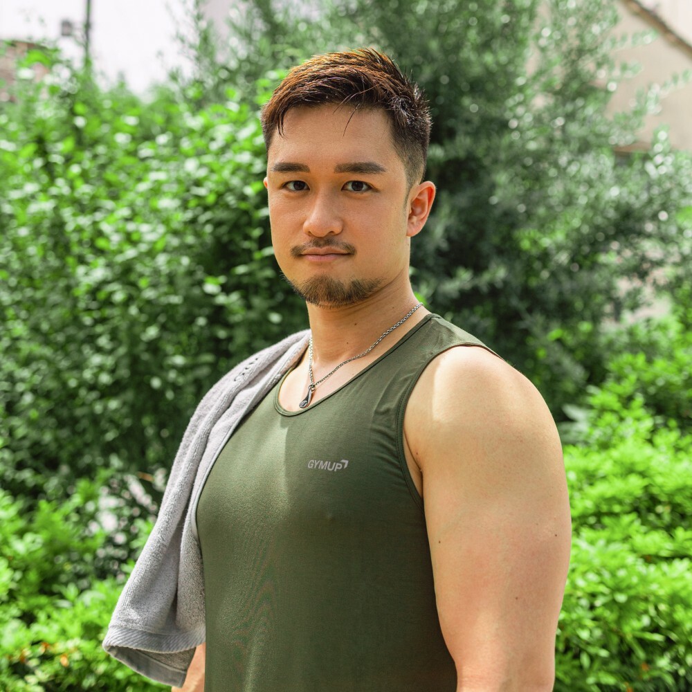 GYMUP 經典訓練背心 02 深軍綠