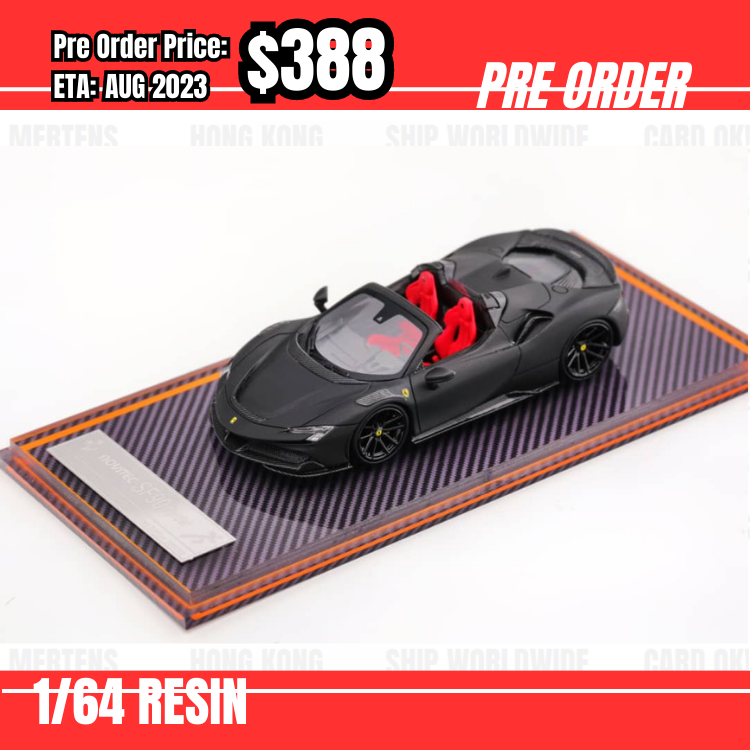 PO-$388 * U2 * 1:64 Ferrari SF90 Novitec Matt Black [11/08]