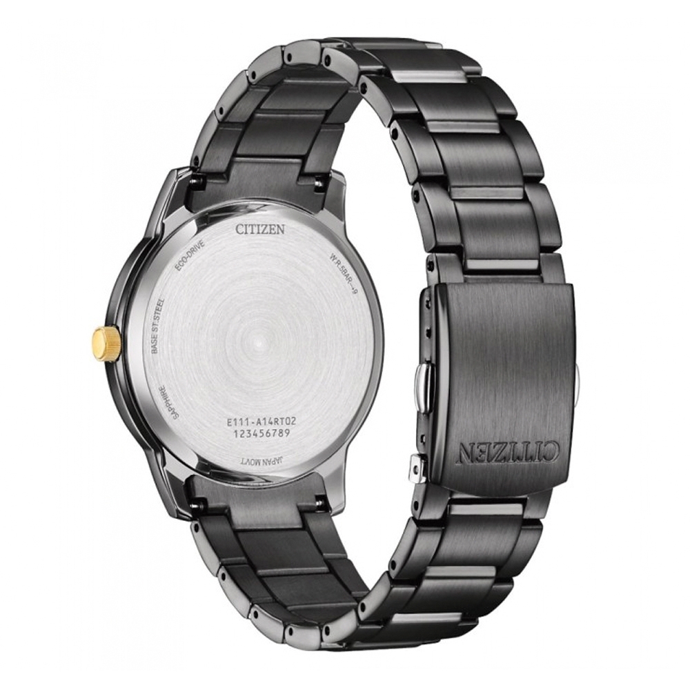 萬年鐘錶 - Citizen 星辰錶  全黑經典光動能男錶 BM6976-72E  錶徑40MM