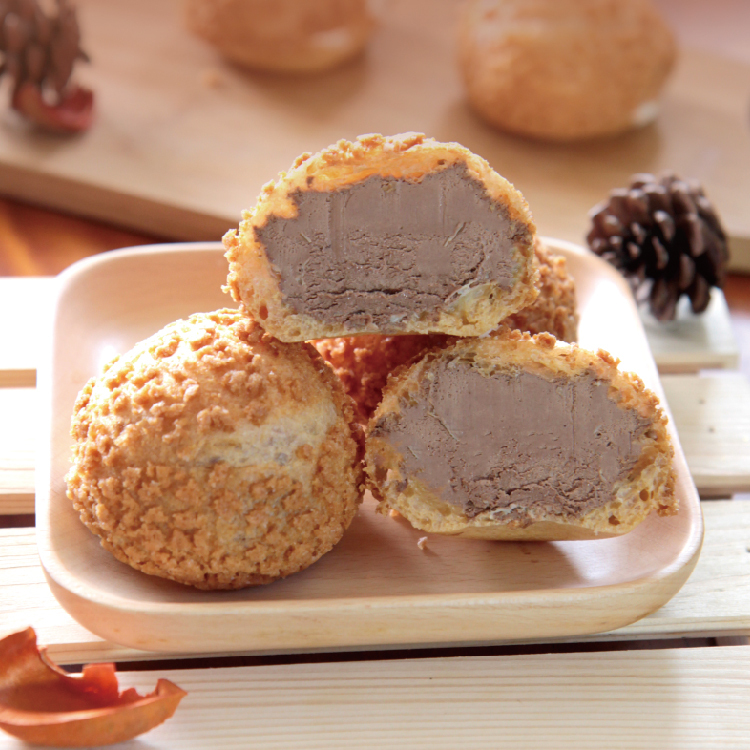 巧克力風味泡芙【冷凍】