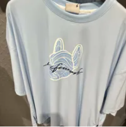 [S] LIFEWORK RADOK PRINT OVERSIZED T-SHIRT,SKY BLUE,, LW232TS886-1-23 (SLW263)