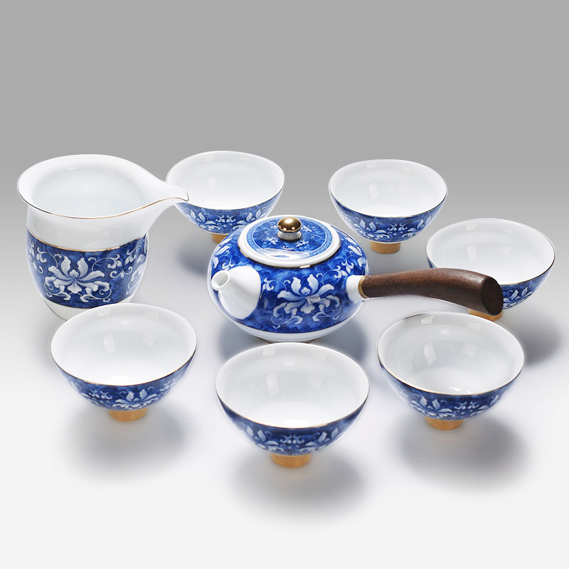 黑檀木手握壺茶具組｜錦上添花設計 1壺1海6杯高質感茶具推薦