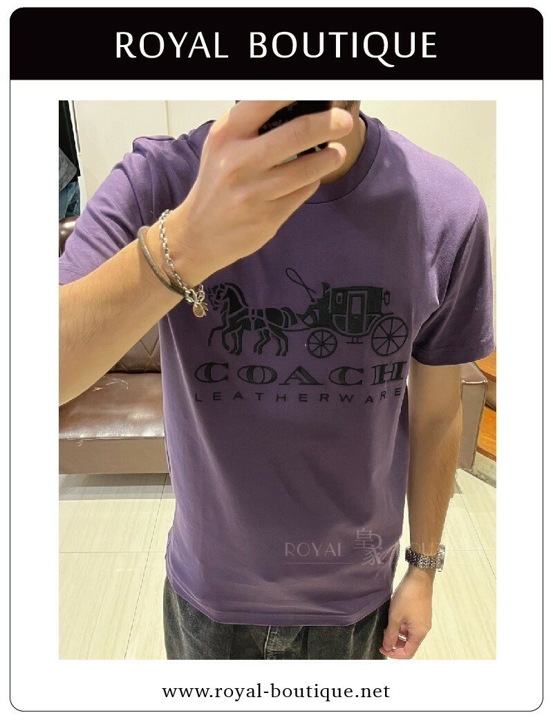 COACH 經典馬車刺繡短T