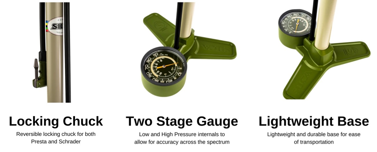 Silca Terra Floor Pump #AM-PU-009-ASY-0100