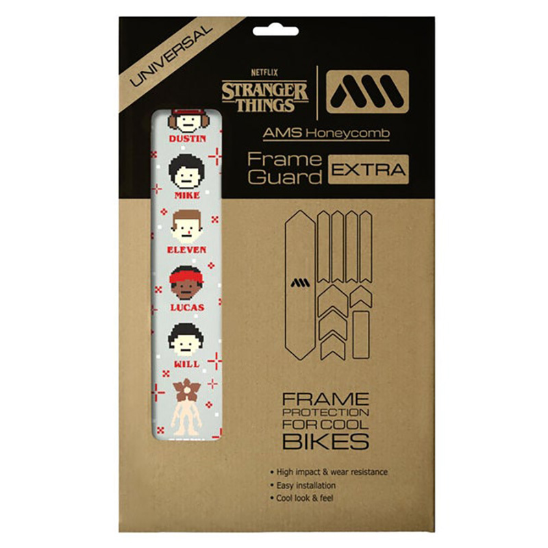 All Mountain Style X Stranger Things Honeycomb 聯乘特別版車架保護貼. THINGS 8-BIT (Extra/XL)