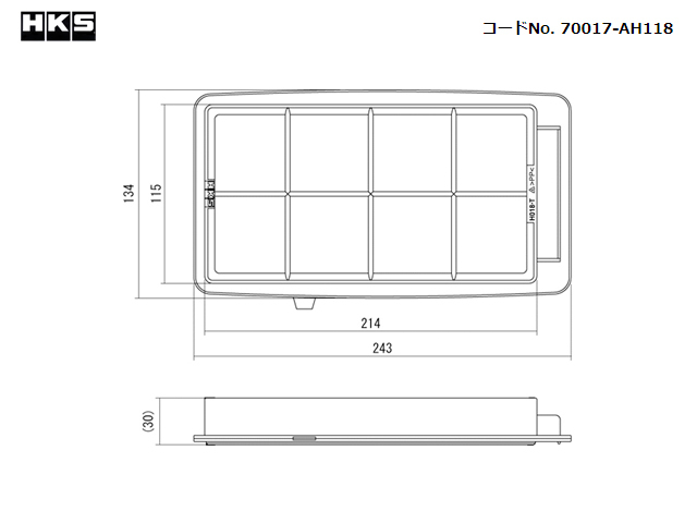 HKS SUPER AIR FILTER 空氣濾芯 70017-AH118 HONDA CR-V 5代 CRV5