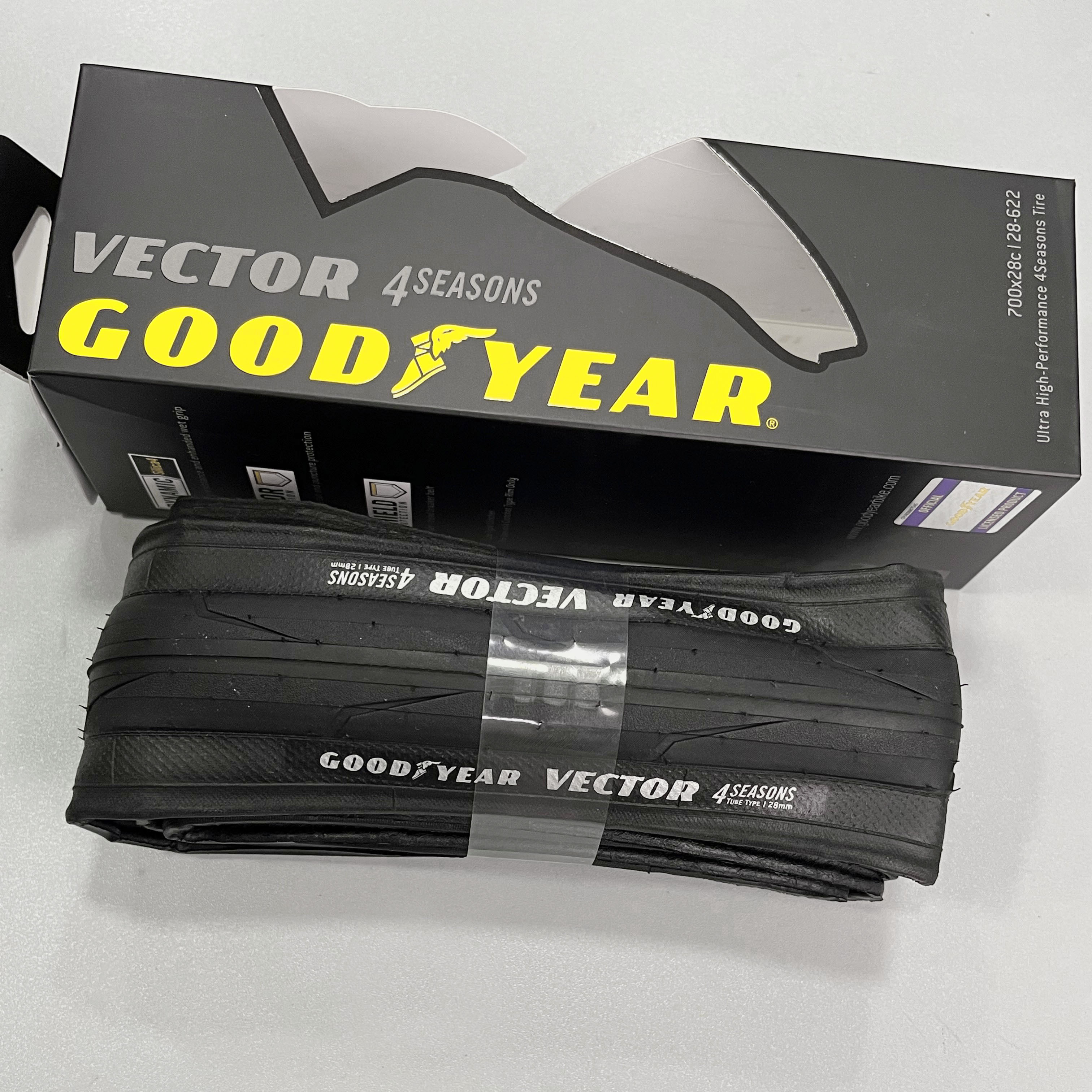 Goodyear Vector 4Seasons 公路車外胎Tube Type 開口胎