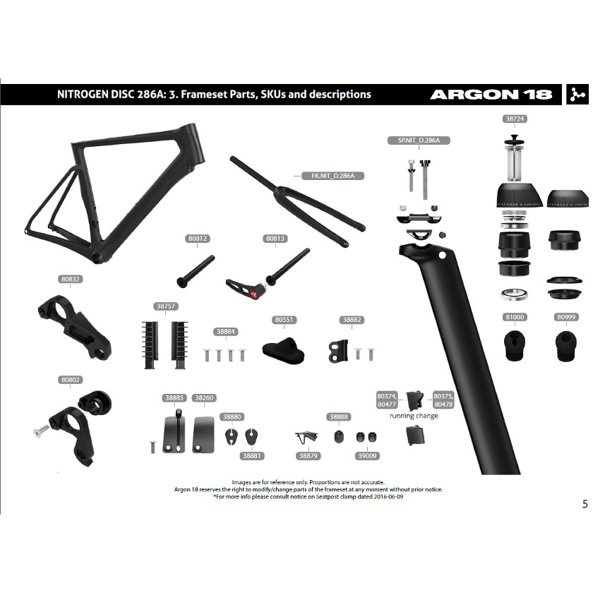 Argon18 Parts TT Grommer for Non-DI2 E118 Next Nitrogen #38880